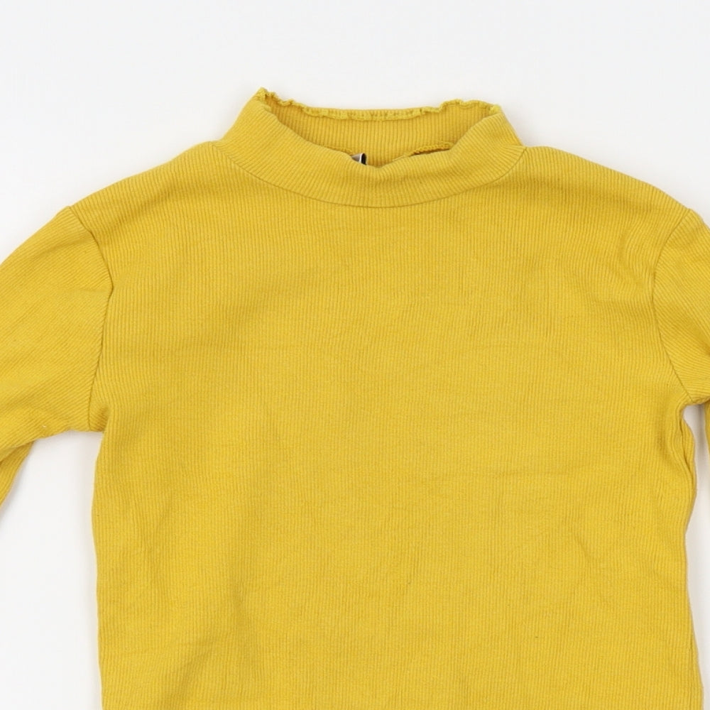 F&F Girls Yellow   Pullover Jumper Size 9-10 Years