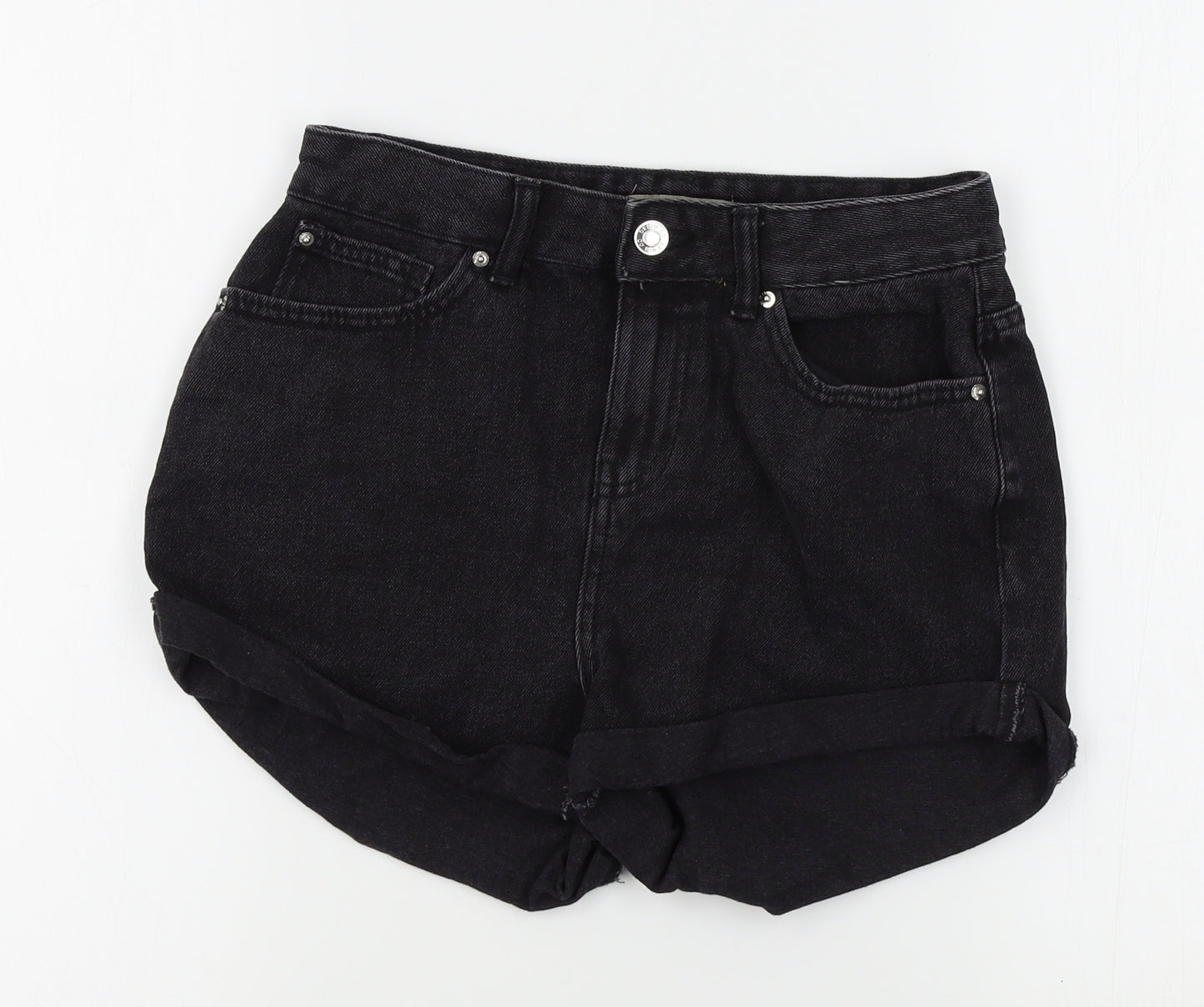 denim co Womens Black   Mom Shorts Size 8