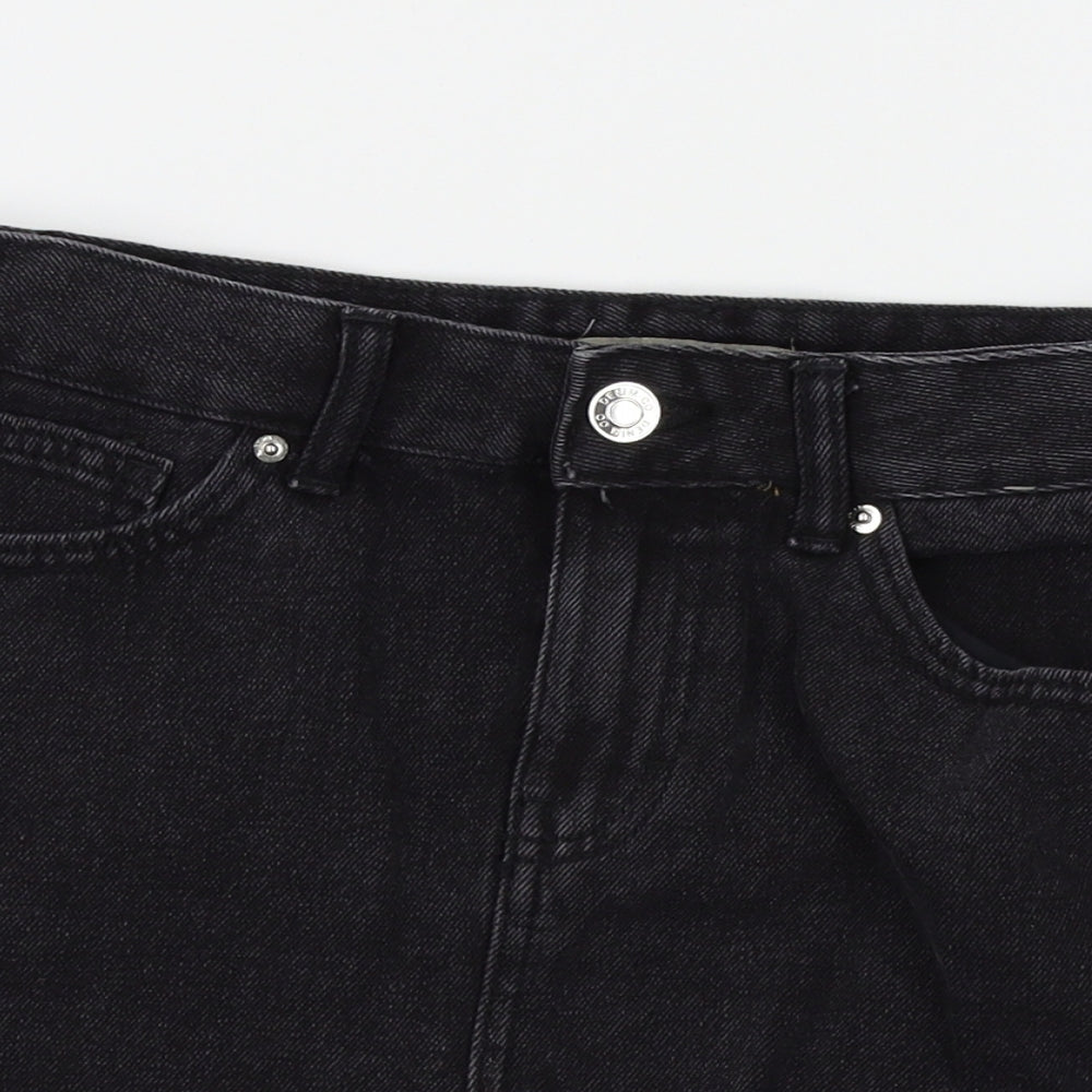 denim co Womens Black   Mom Shorts Size 8