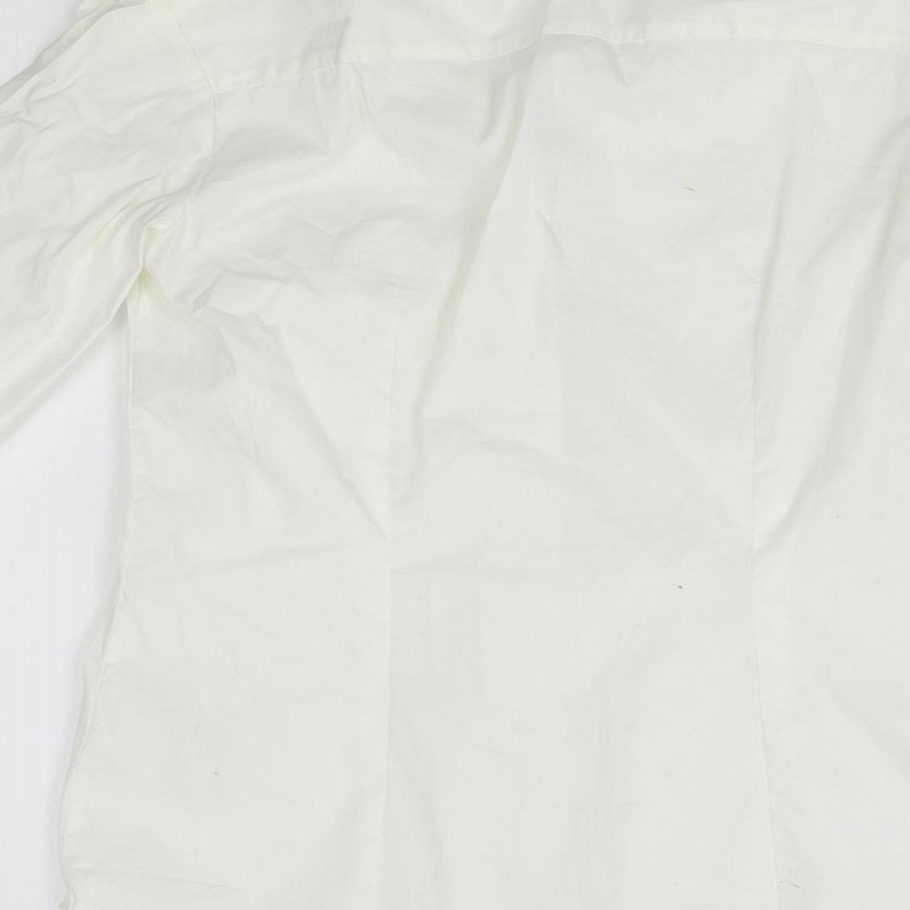 H&M Womens White   Basic Button-Up Size 6