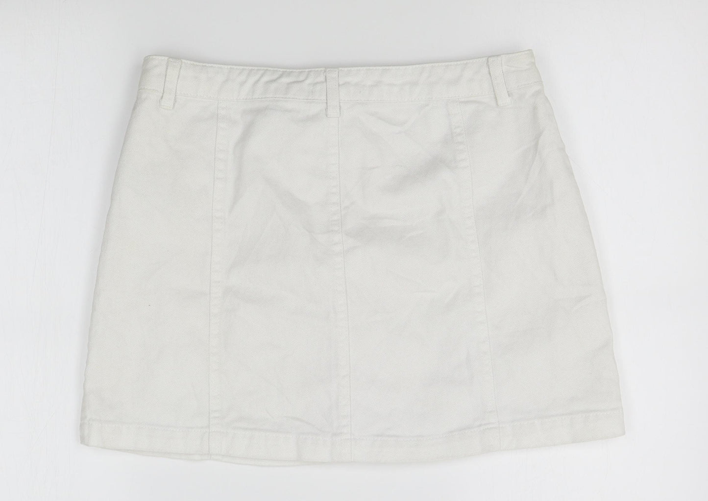 New Look Womens White   A-Line Skirt Size 14