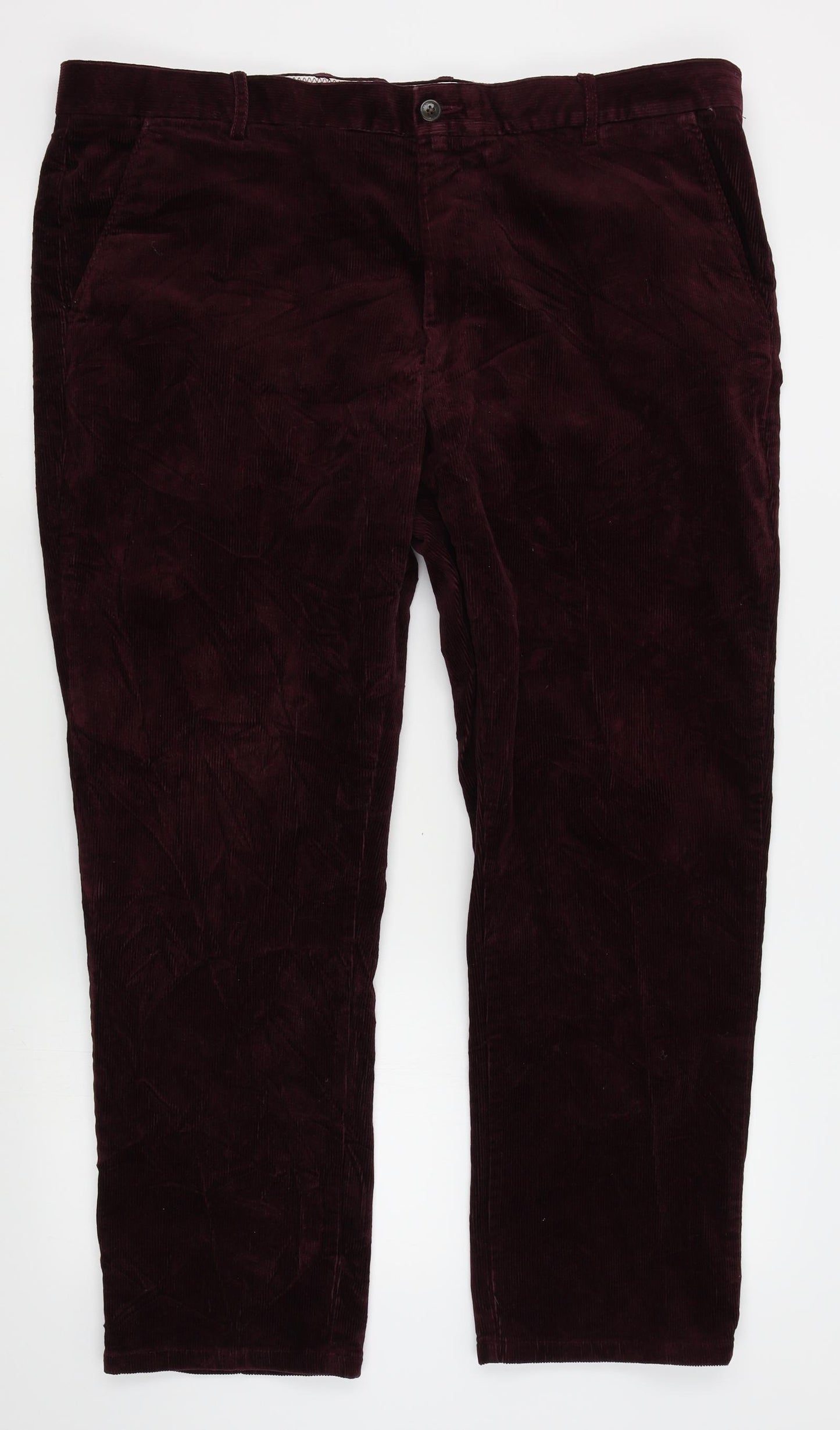 M&S Mens Red   Trousers  Size 42 L29 in