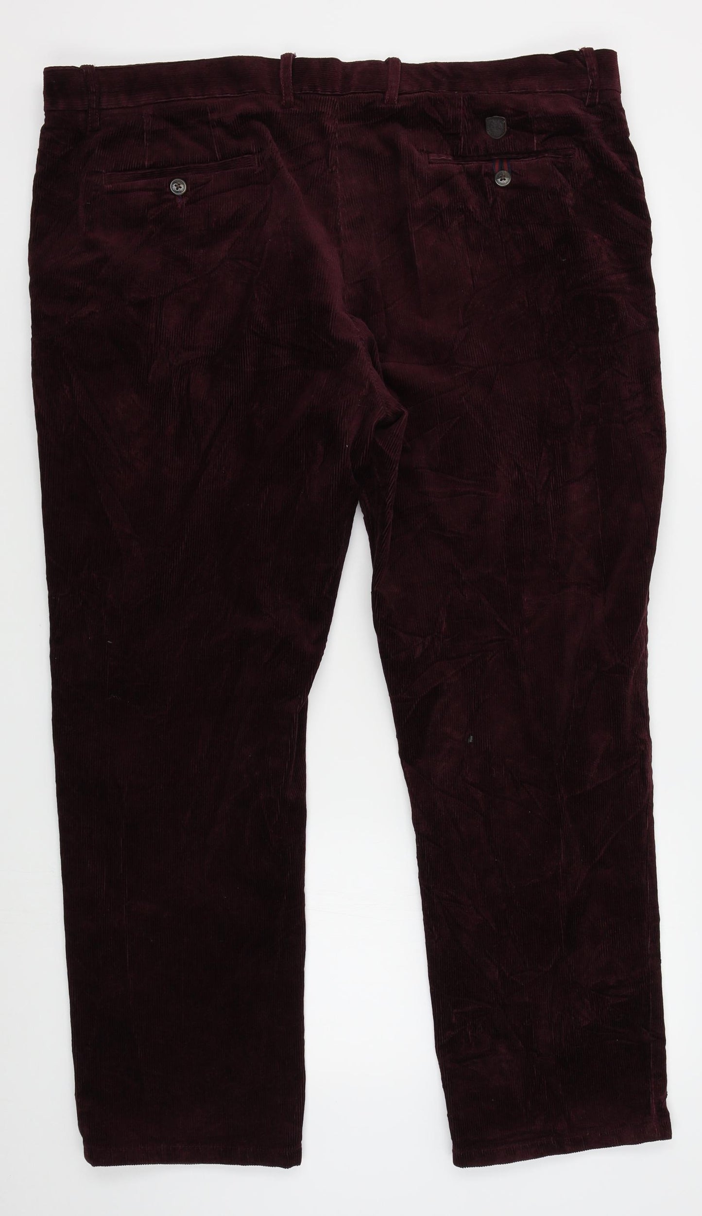 M&S Mens Red   Trousers  Size 42 L29 in