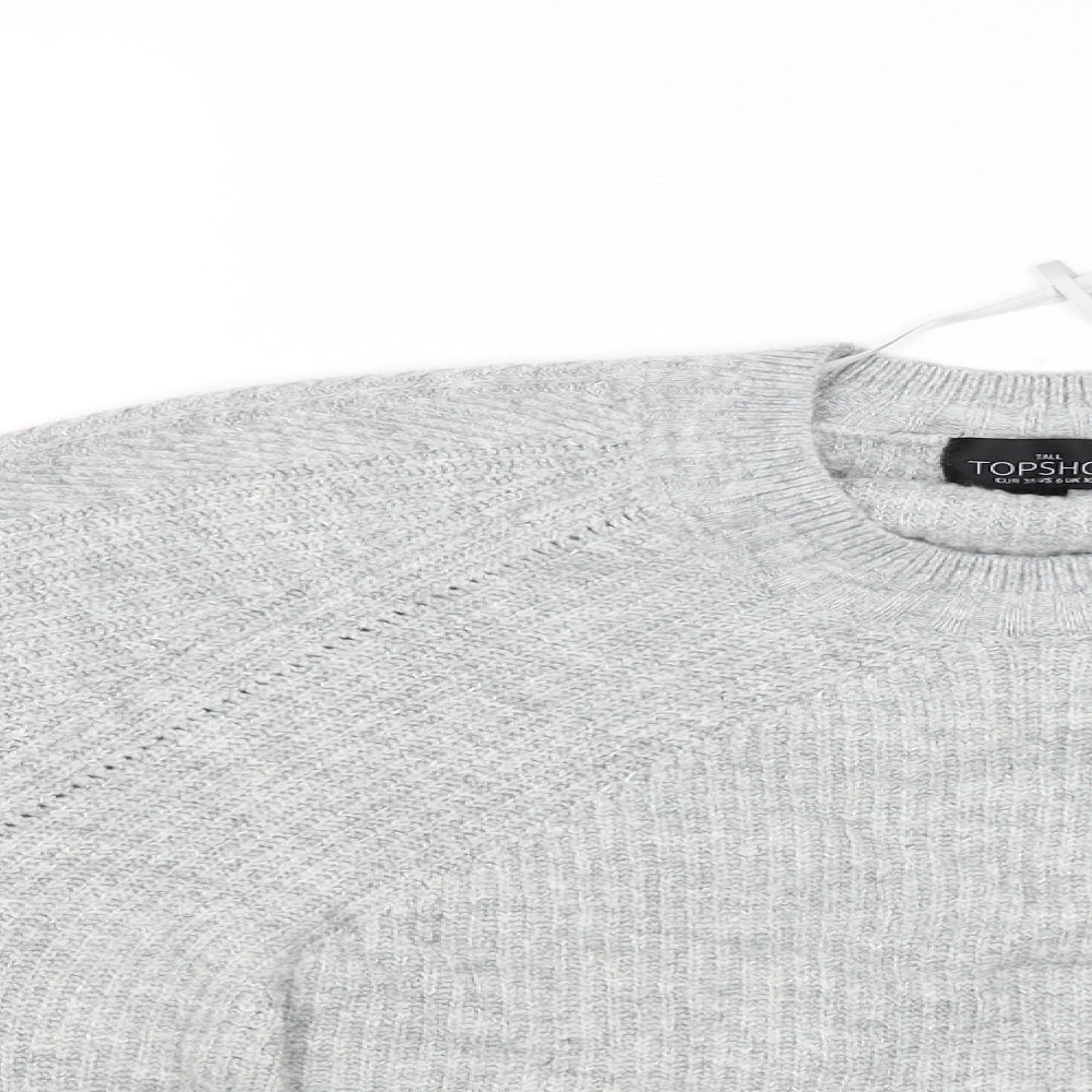 Topshop Womens Grey   Pullover Jumper Size 10