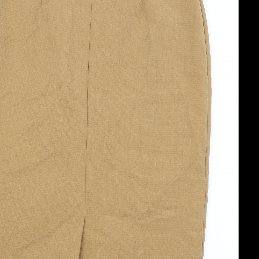 Preworn Womens Beige   Straight & Pencil Skirt Size 30
