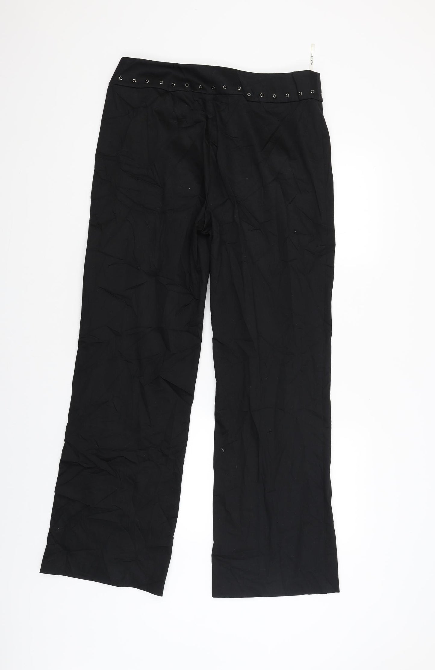 Planet Womens Black   Trousers  Size 14 L29 in