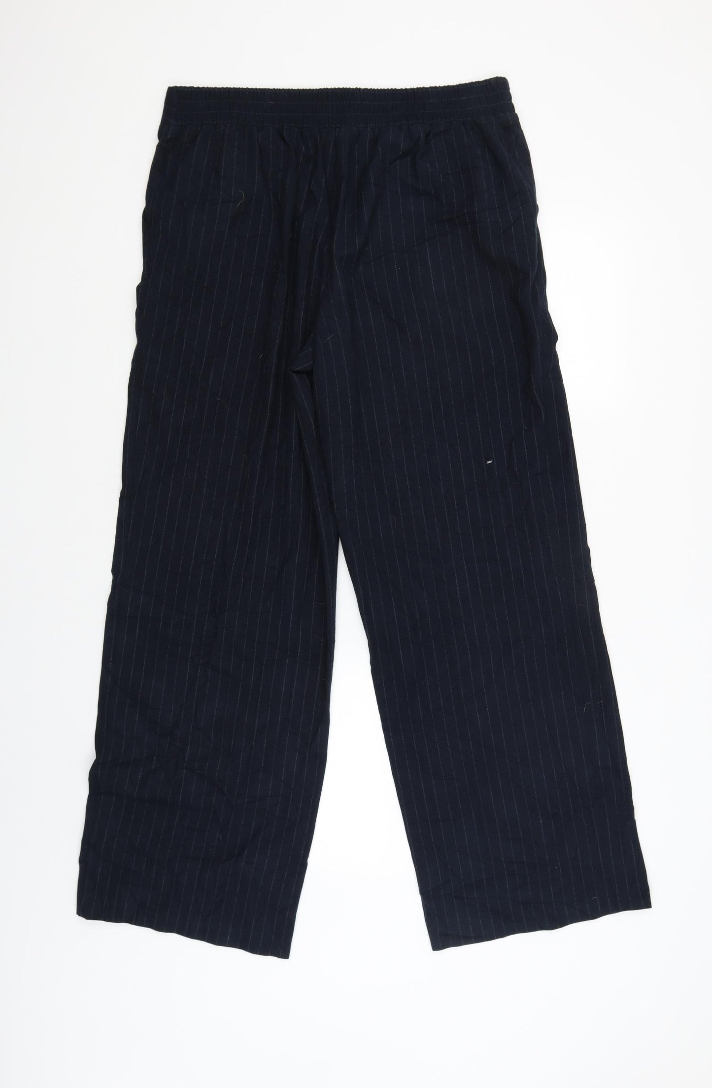 TU Womens Blue Striped  Jegging Trousers Size 14 L29 in