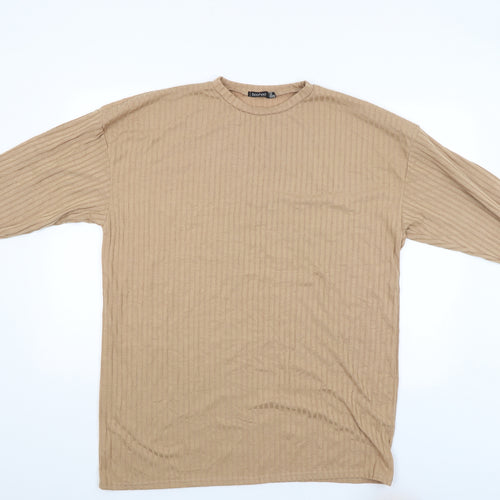 Boohoo Womens Beige   Pullover Jumper Size 12