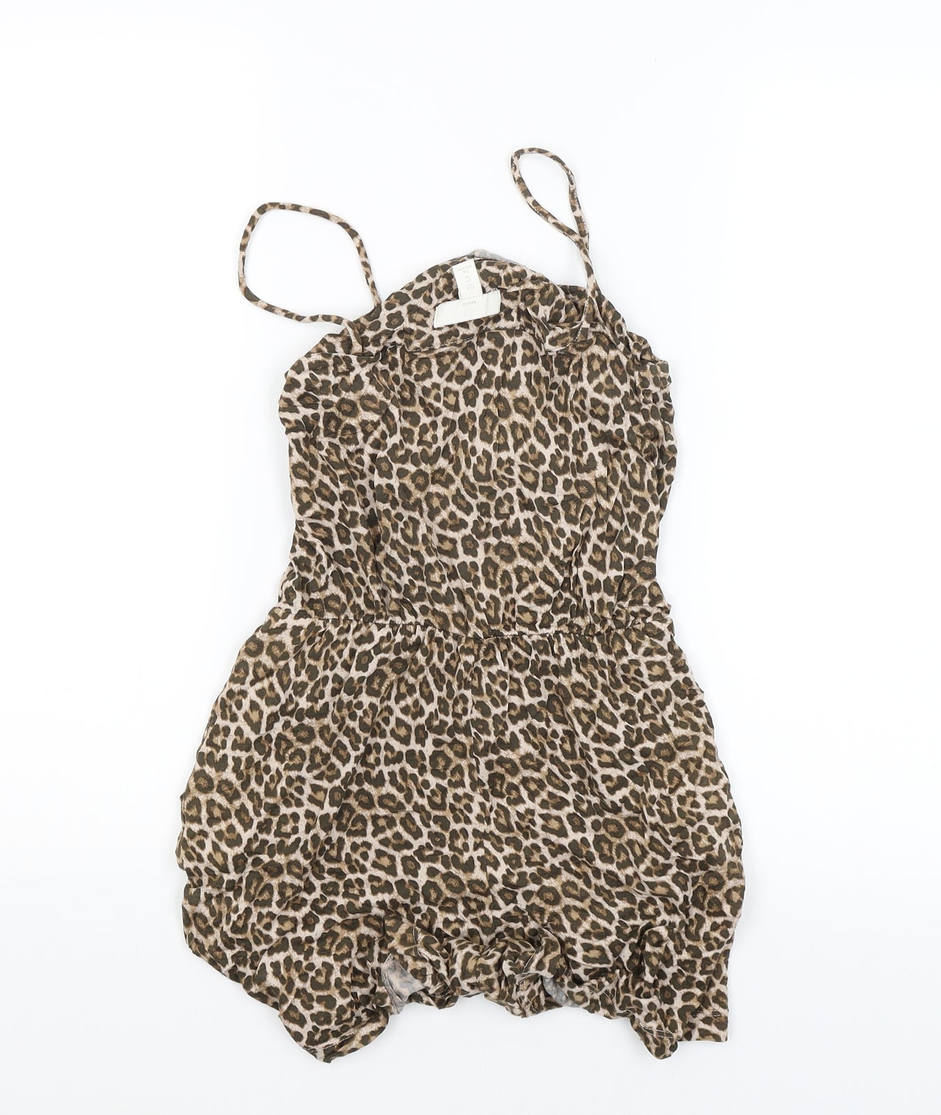 H&M Womens Brown Animal Print  Bodycon  Size XS