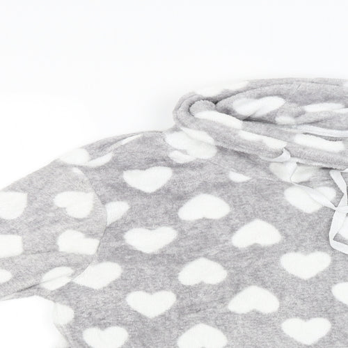 Matalan Womens Grey Solid  Babydoll Dress Size S  - Hearts