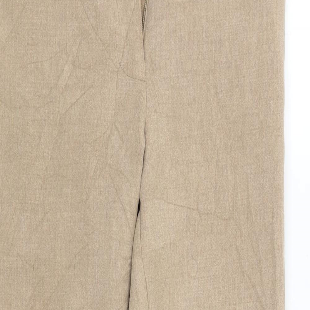 M&S Womens Beige   Trousers  Size 6 L24 in