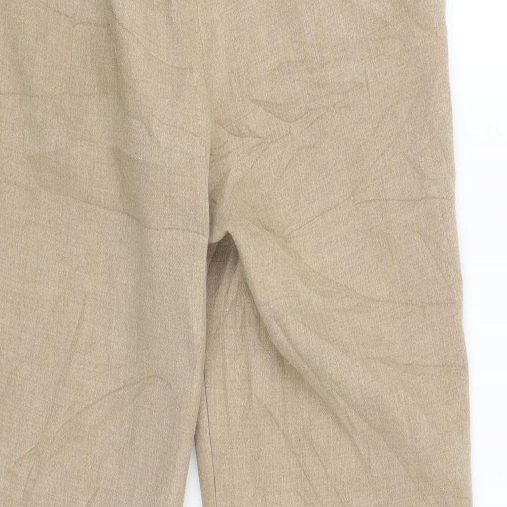 M&S Womens Beige   Trousers  Size 6 L24 in