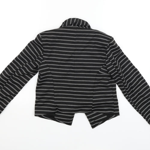 Atmosphere Womens Black Striped  Jacket  Size 10