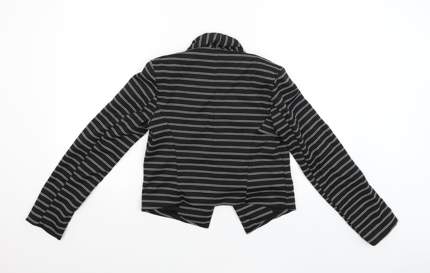 Atmosphere Womens Black Striped  Jacket  Size 10
