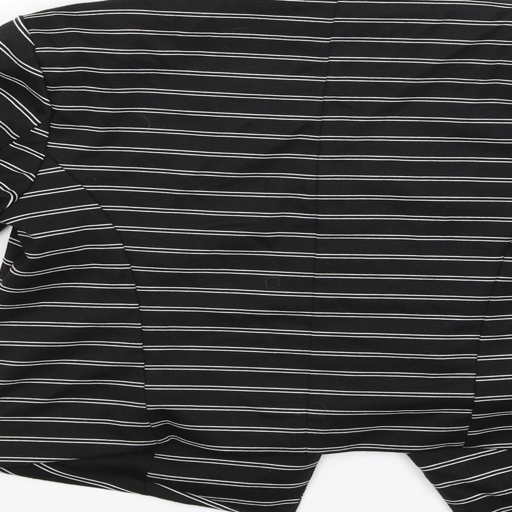 Atmosphere Womens Black Striped  Jacket  Size 10