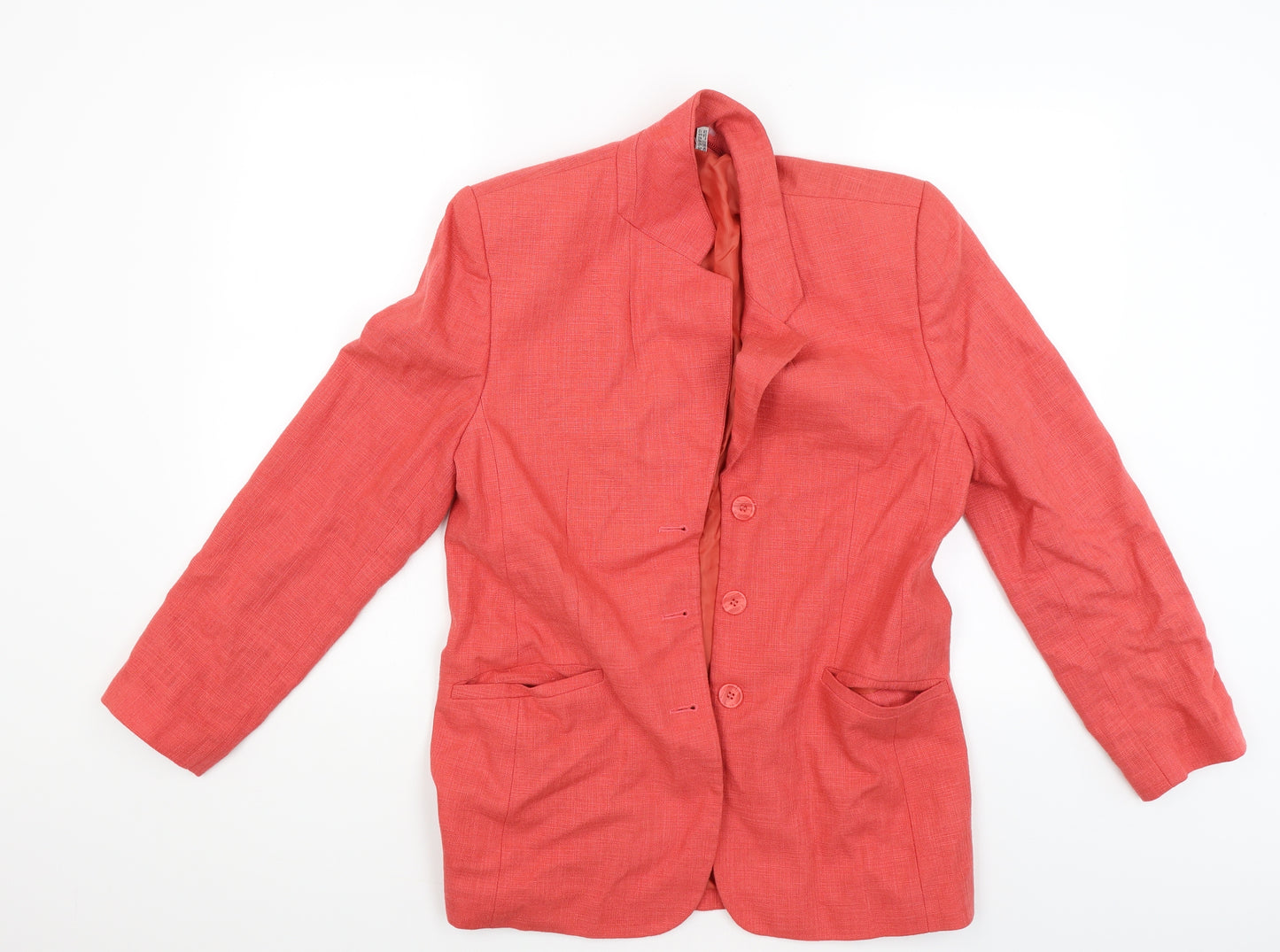 Preworn Womens Red   Jacket Coat Size 12