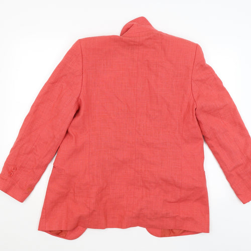 Preworn Womens Red   Jacket Coat Size 12