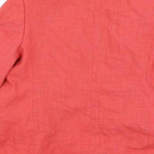 Preworn Womens Red   Jacket Coat Size 12