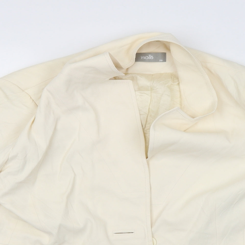 Wallis Womens Beige   Jacket Blazer Size 20