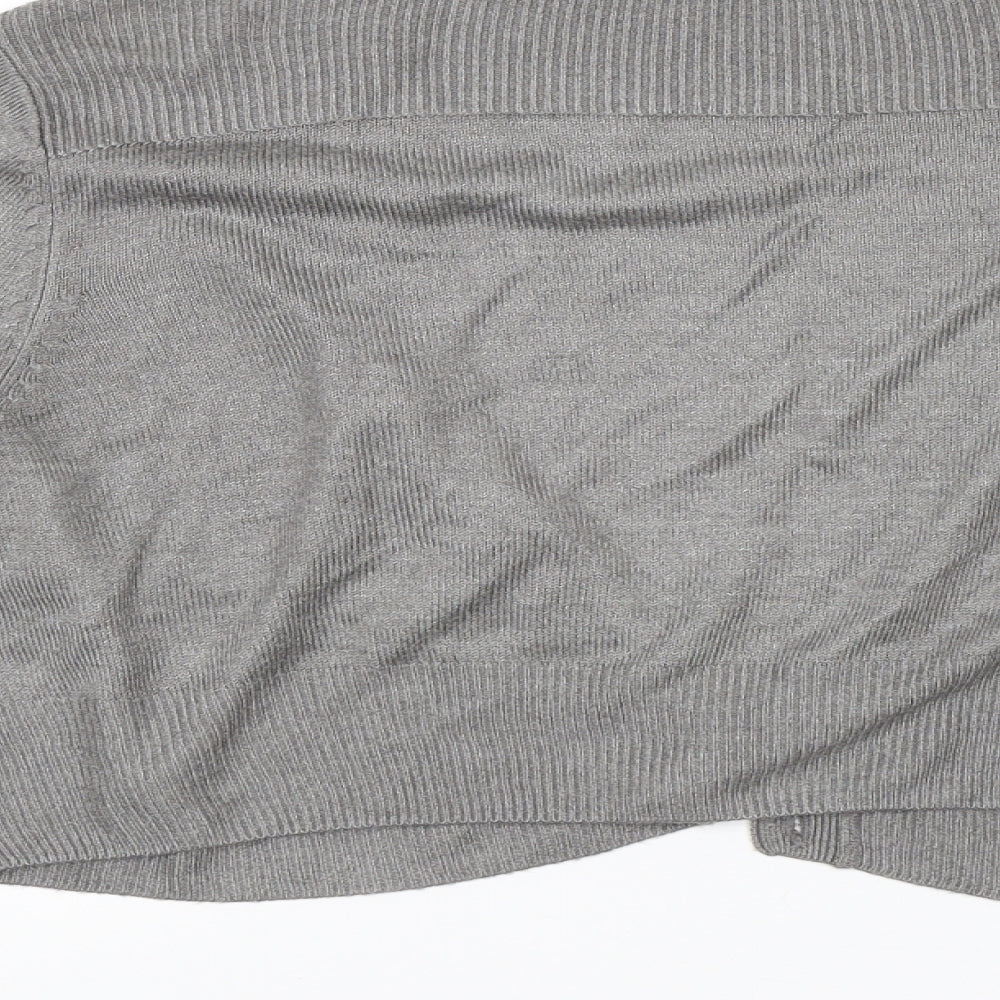M&S Womens Grey   Cardigan Jumper Size 14