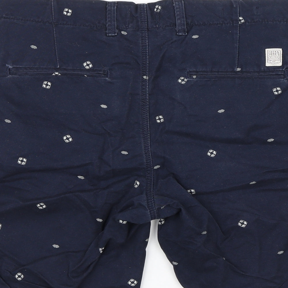 JACK & JONES Mens Blue   Chino Shorts Size M - Nautical
