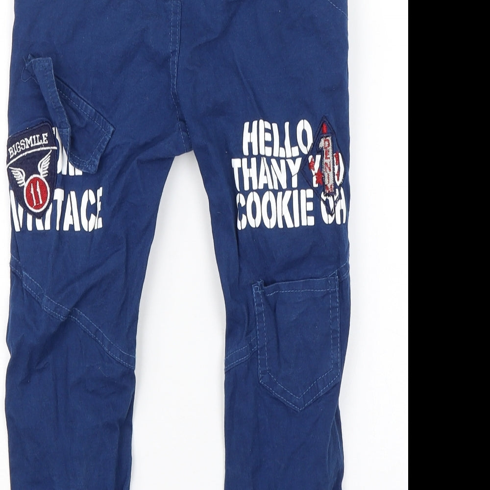 Preworn Boys Blue   Jogger Trousers Size 7 Years