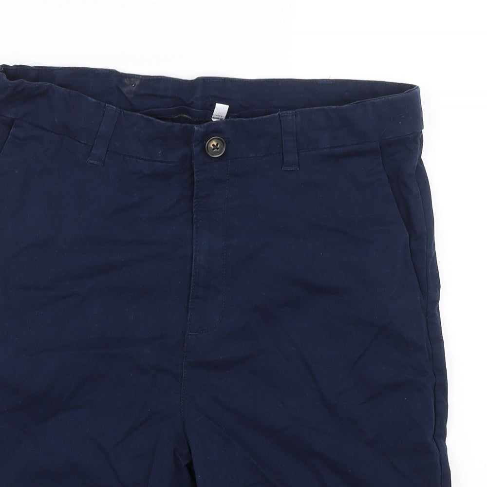 M&S Boys Blue   Chino Shorts Size 13-14 Years