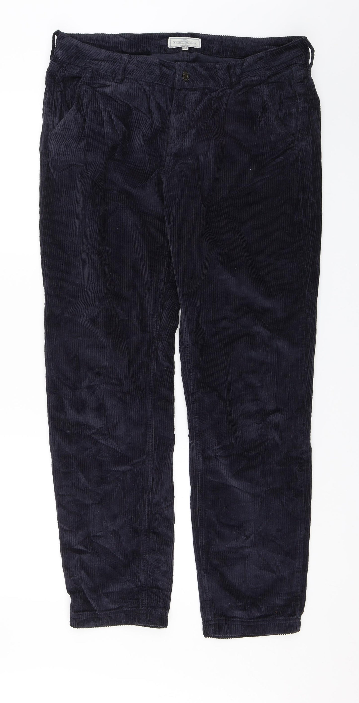 Fat Face Womens Blue   Chino Trousers Size 12 L29 in