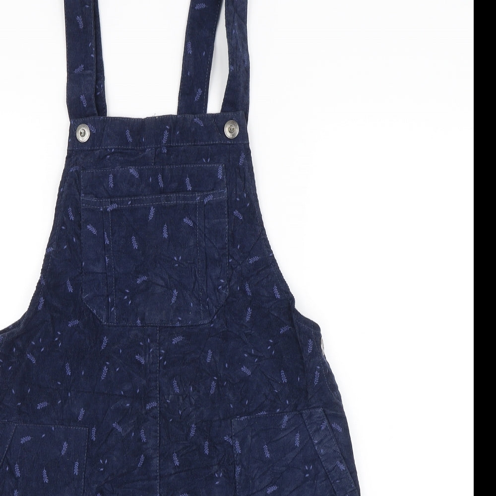 Mantaray Womens Blue   Pinafore/Dungaree Dress  Size 10