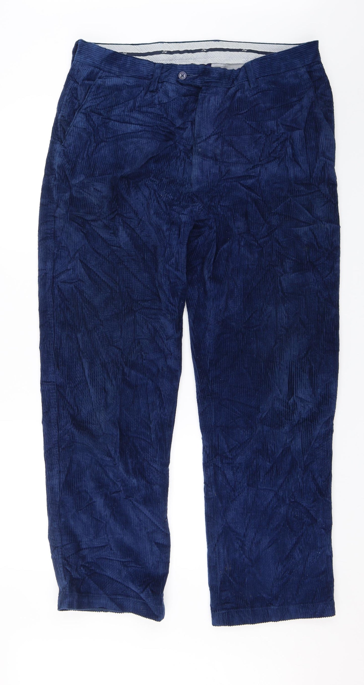 Samuel Windsor Mens Blue   Chino Trousers Size 36 in L29 in