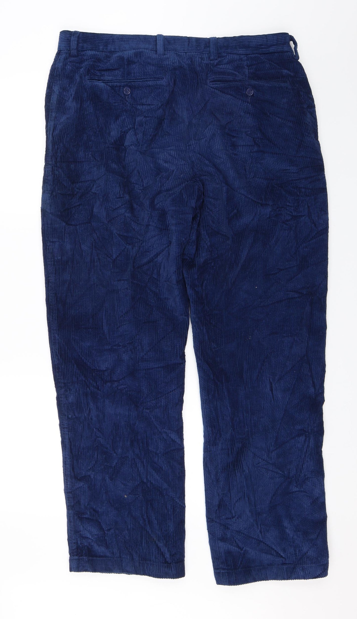 Samuel Windsor Mens Blue   Chino Trousers Size 36 in L29 in