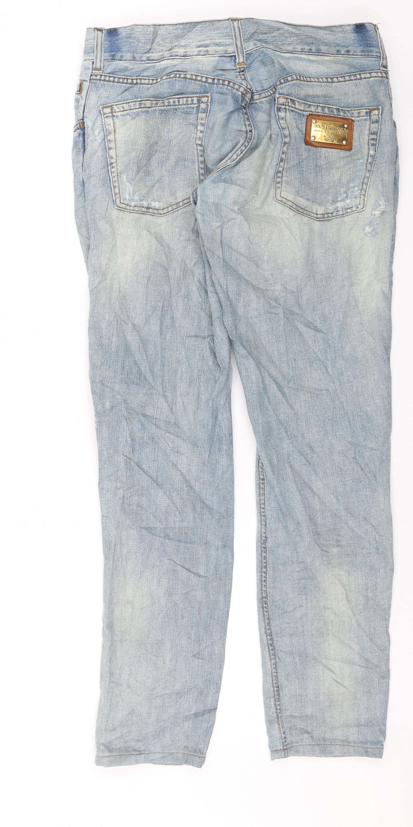 Dolce & Gabbana Mens Blue   Straight Jeans Size 32 in L29 in