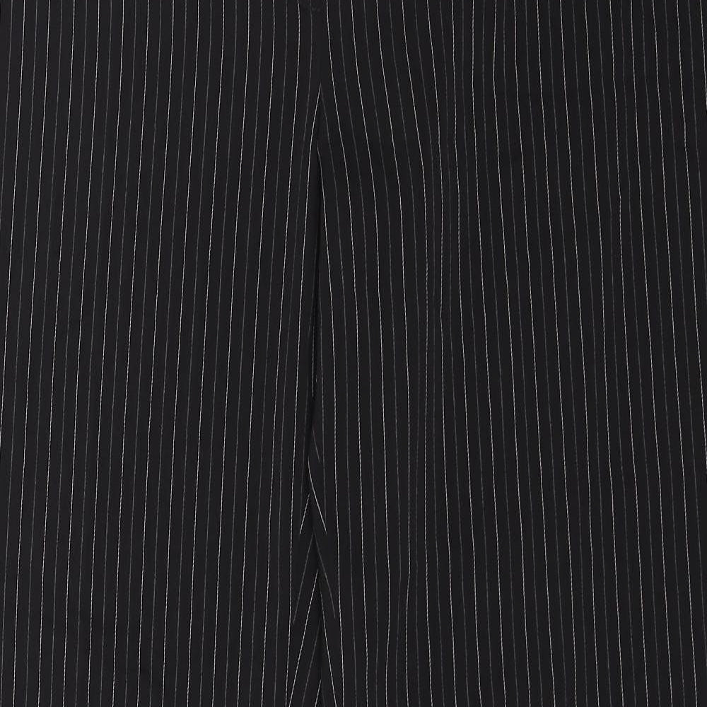 NEXT Womens Black Striped  Dress Pants Trousers Size 16 L29 in