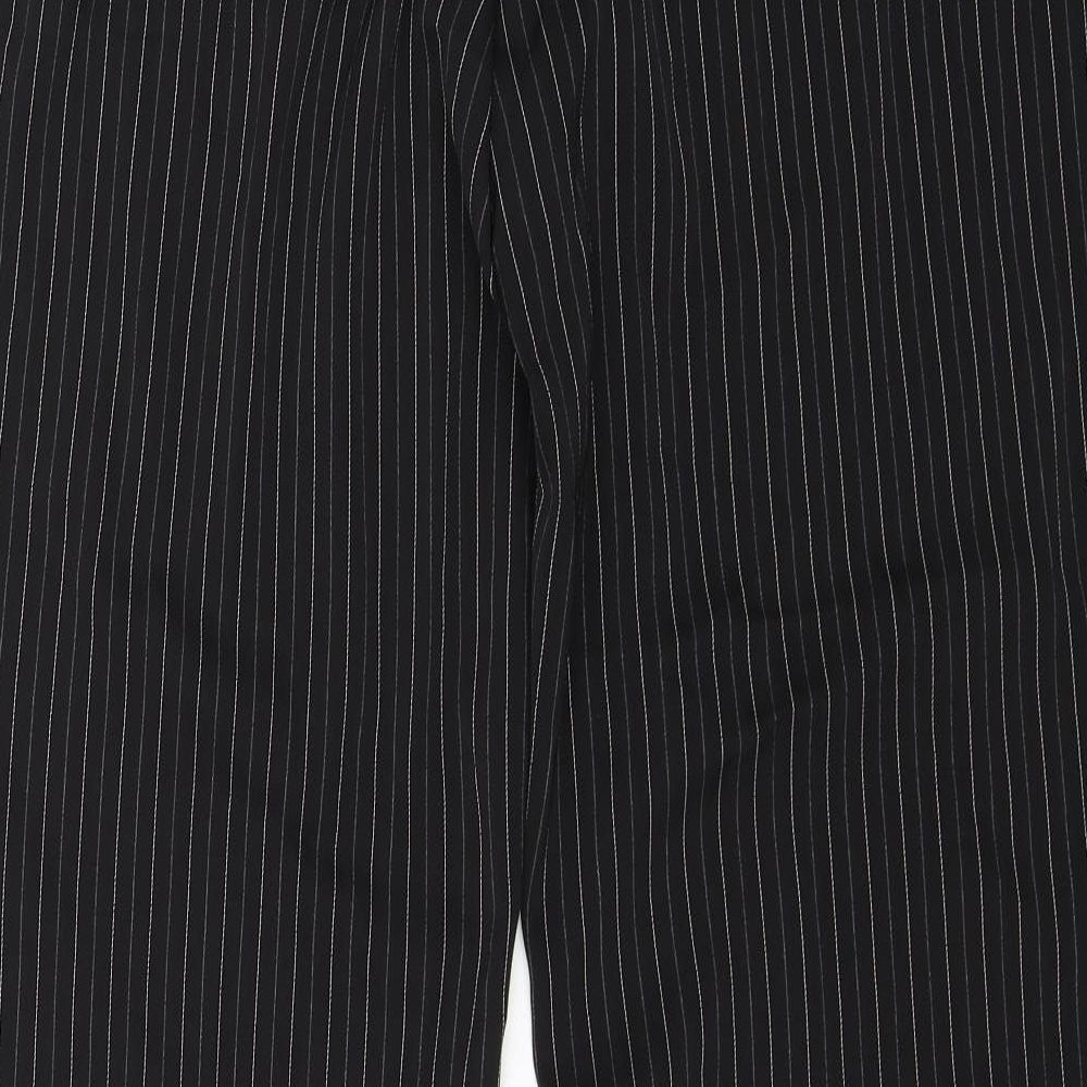 NEXT Womens Black Striped  Dress Pants Trousers Size 16 L29 in