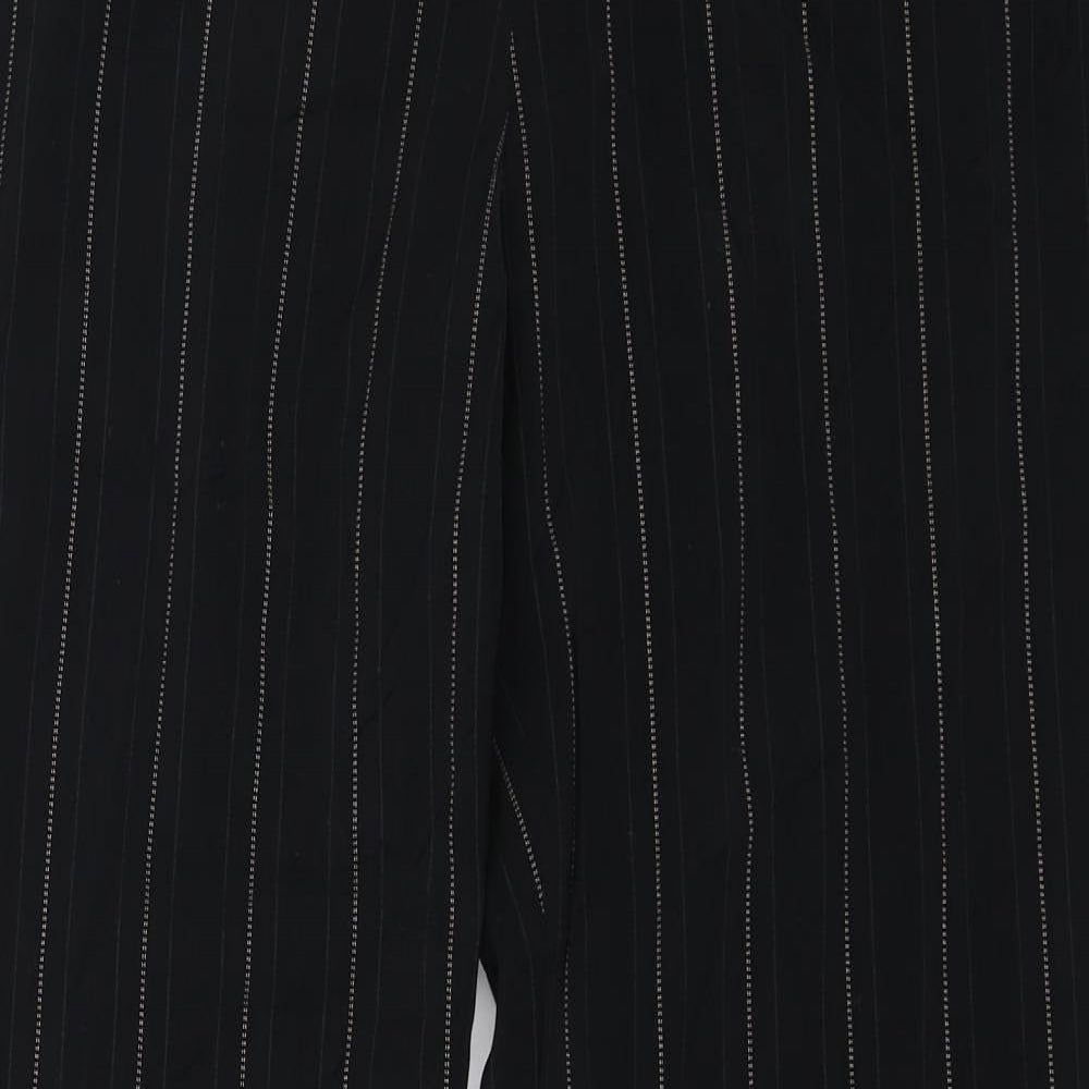 NEXT Womens Black Striped  Dress Pants Trousers Size 14 L30 in