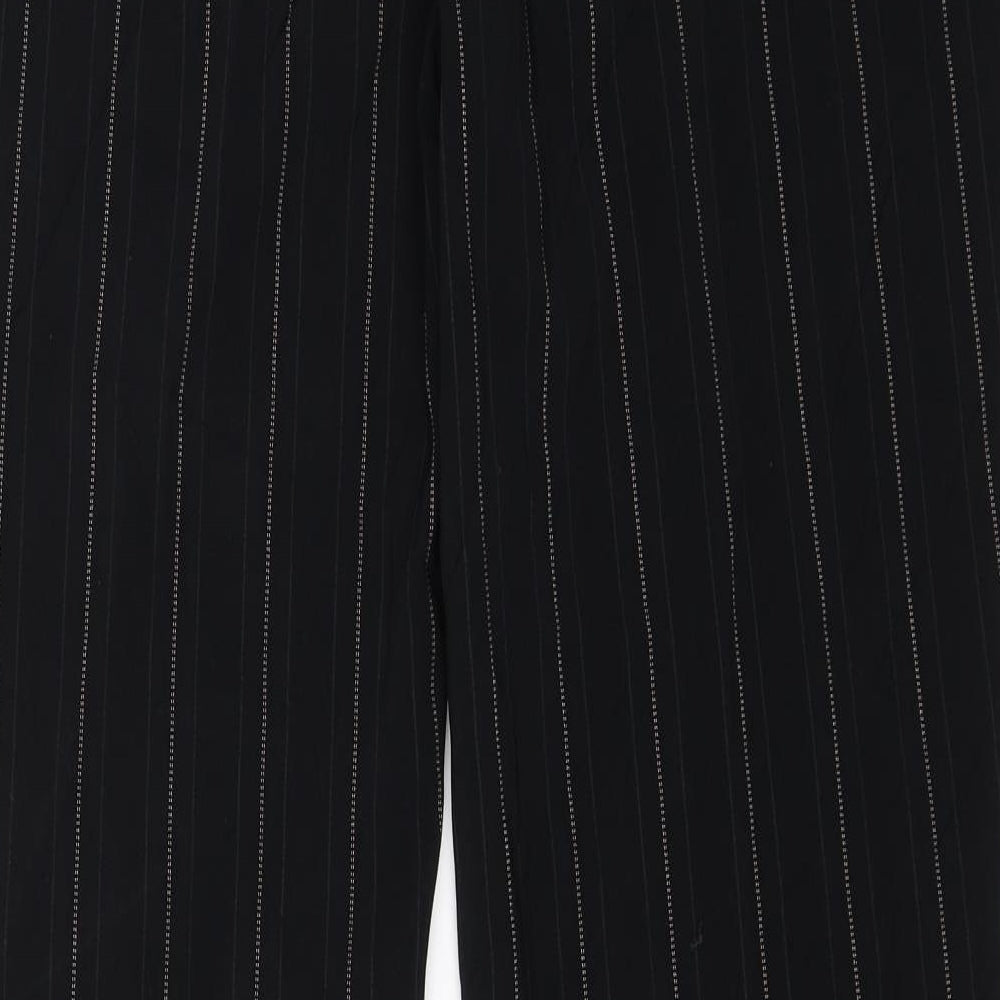 NEXT Womens Black Striped  Dress Pants Trousers Size 14 L30 in
