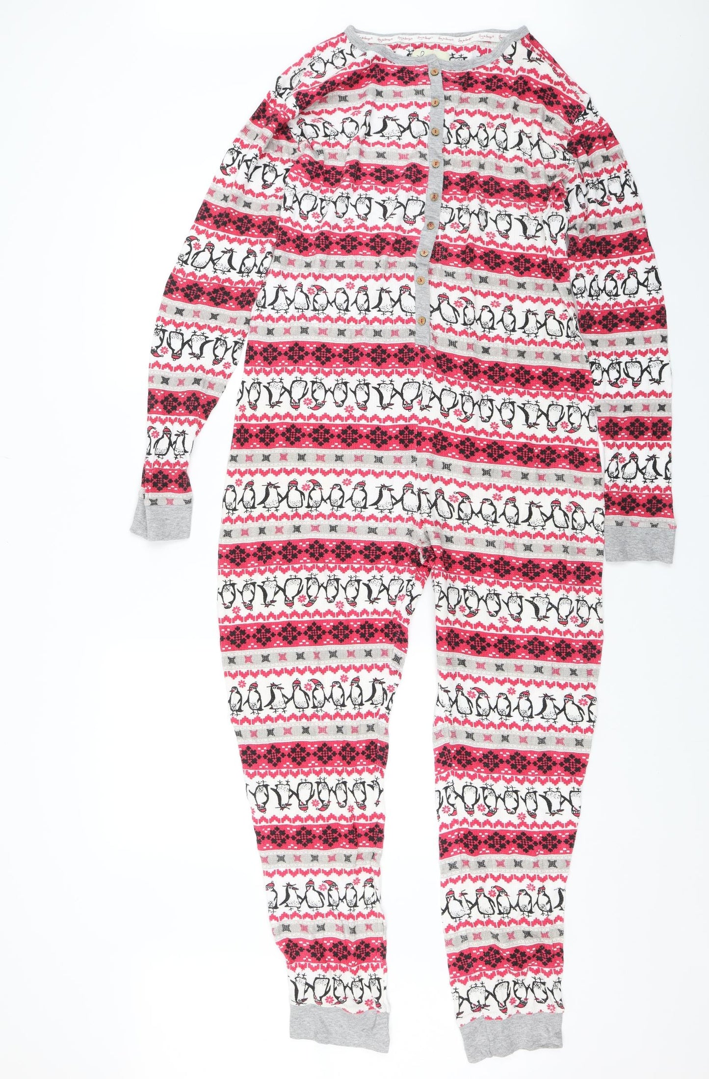 Love to Lounge Womens Pink Fair Isle  Top One Piece Size M