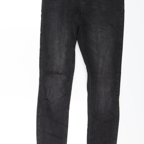 Denim & Co. Womens Black  Denim Skinny Jeans Size 10 L28 in