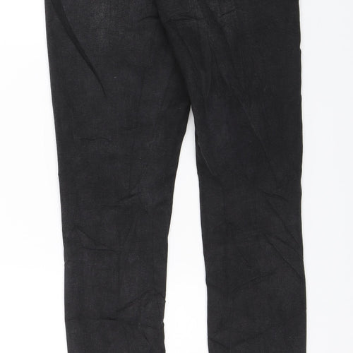 Denim & Co. Womens Black  Denim Skinny Jeans Size 10 L28 in