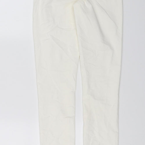 Denim & Co. Womens White  Denim Skinny Jeans Size 8 L32 in