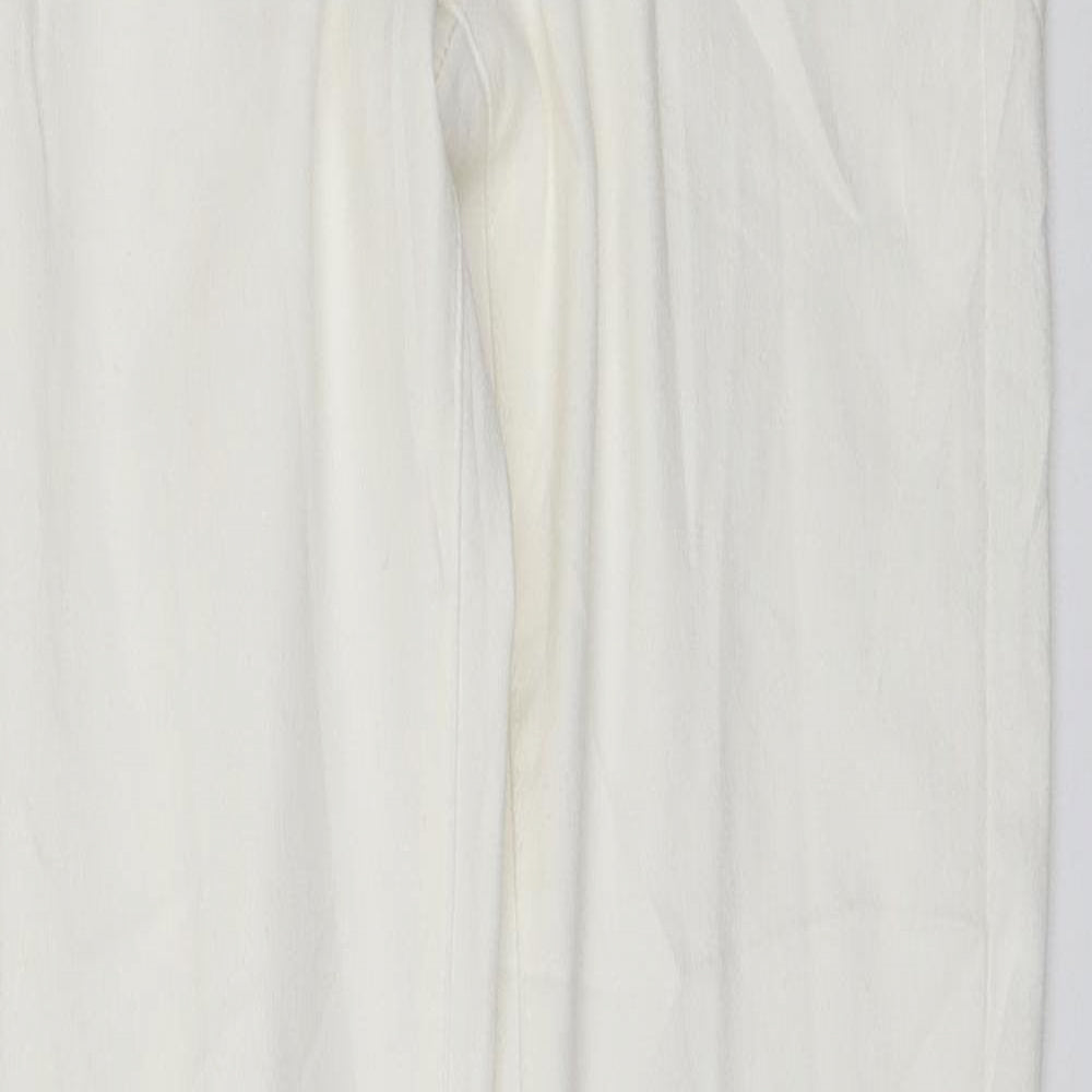 Denim & Co. Womens White  Denim Skinny Jeans Size 8 L32 in