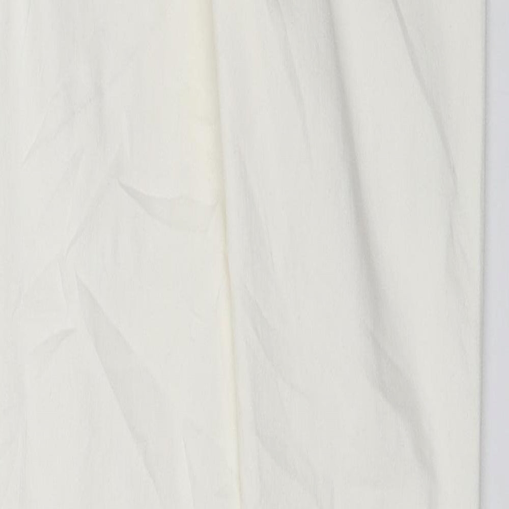 Denim & Co. Womens White  Denim Skinny Jeans Size 8 L32 in