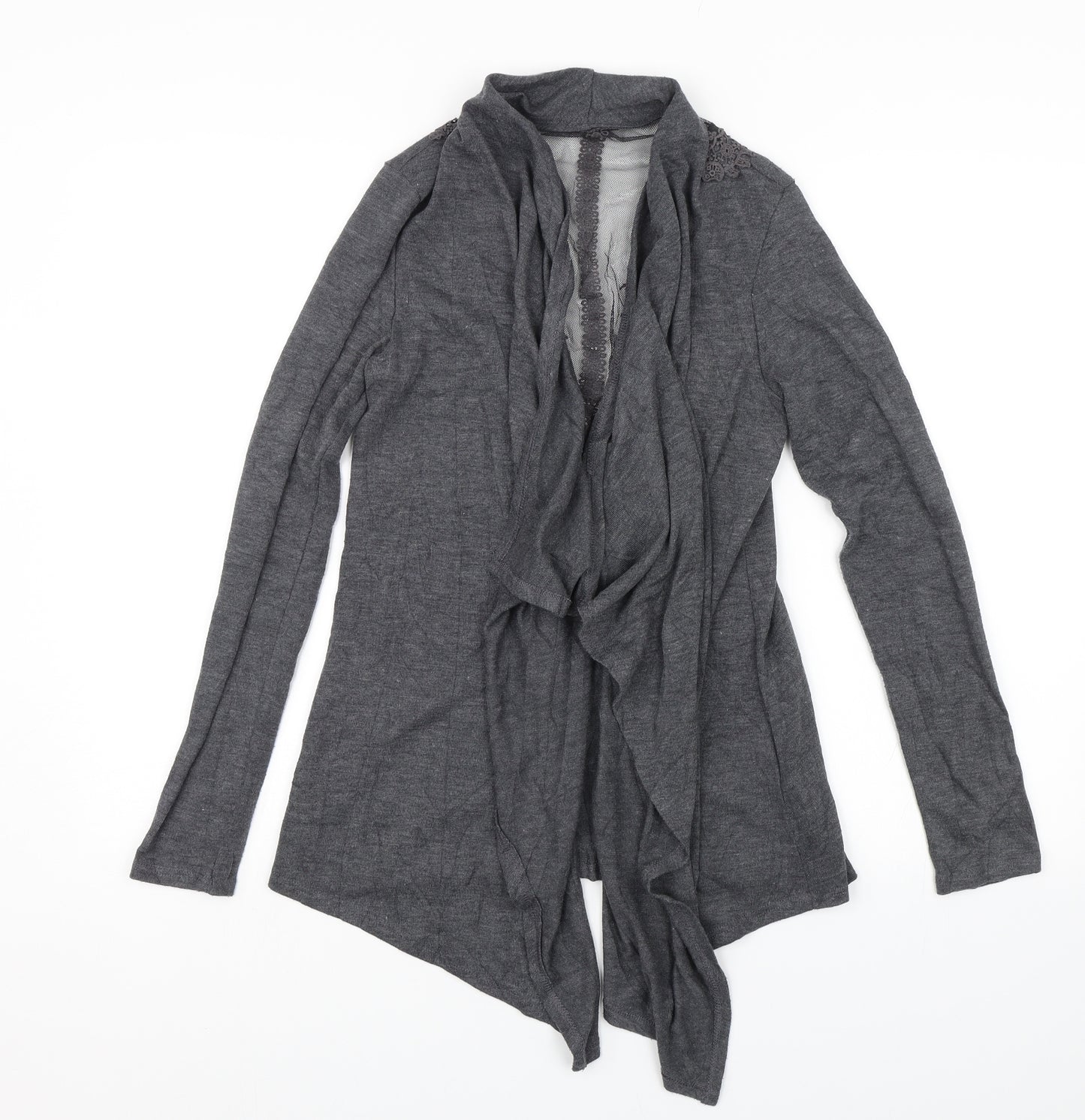 Preworn Womens Grey   Cardigan Jumper Size S