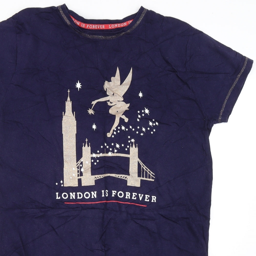 Love to Lounge Womens Blue Solid  Top Dress Size M  - Disney London