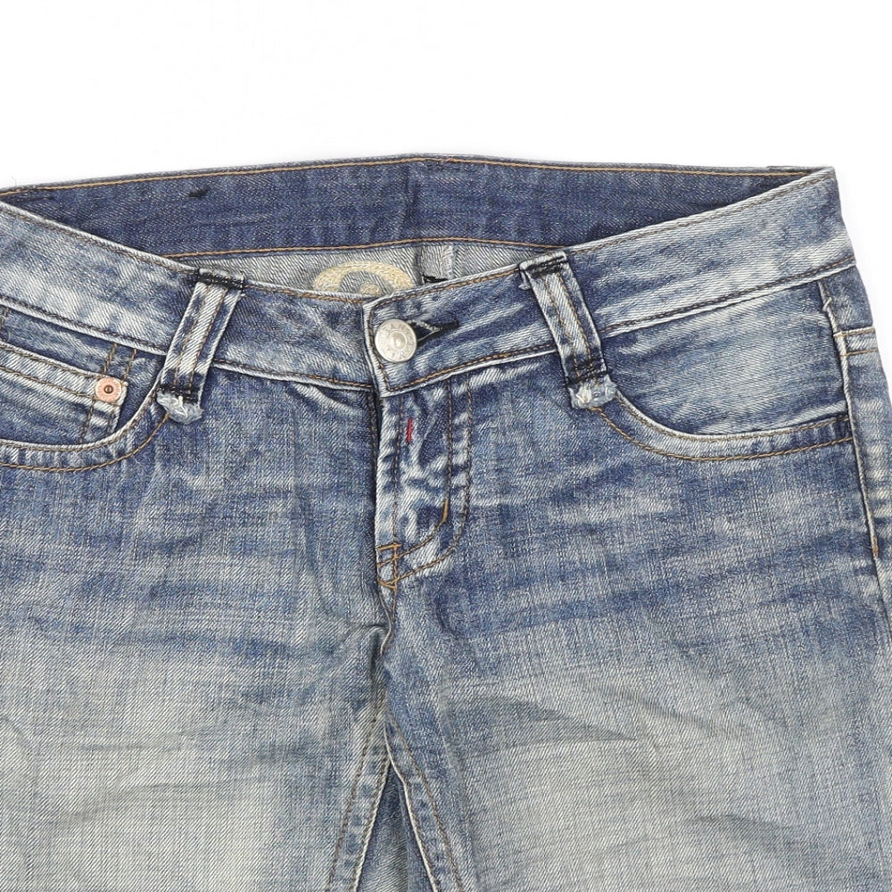 Replay Mens Blue  Denim Chino Shorts Size 30