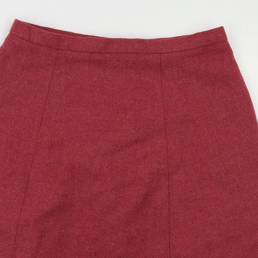 Preworn Womens Red   A-Line Skirt Size M