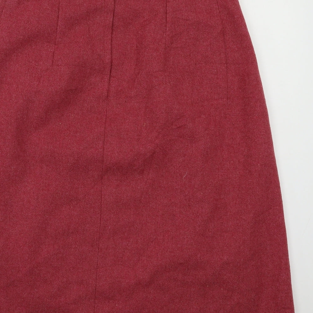 Preworn Womens Red   A-Line Skirt Size M