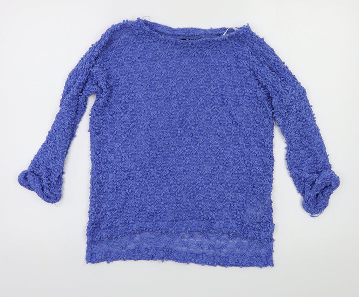 New Look Womens Blue Pullover Jumper Size 8