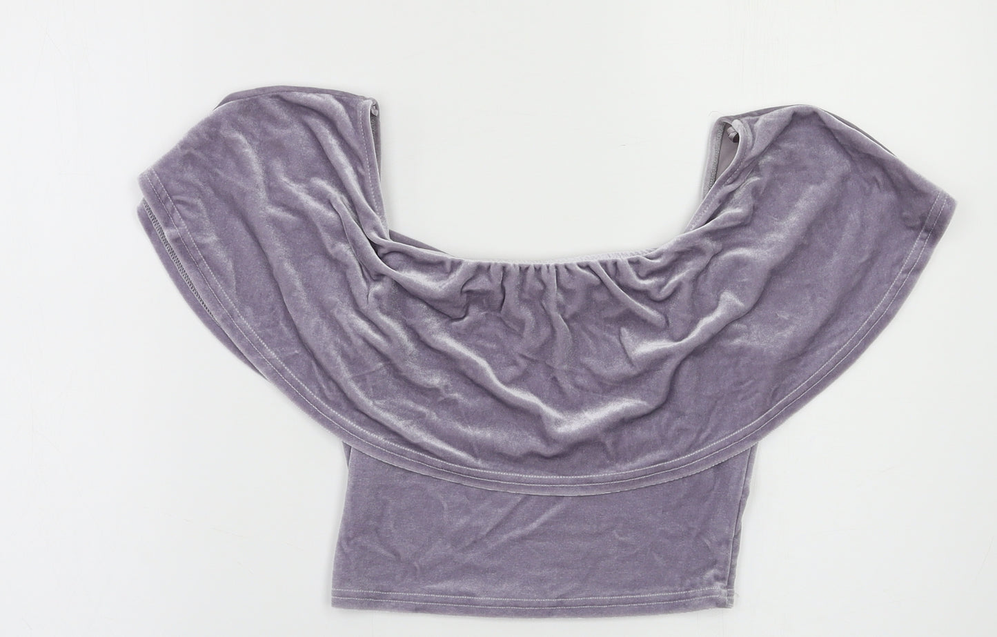 River Island Womens Grey   Cropped Blouse Size 6
