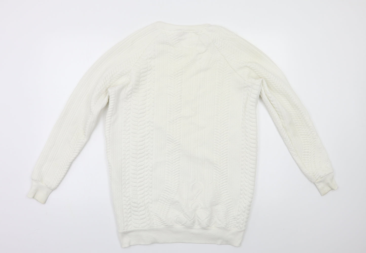 Red or Dead Womens White   Pullover Sweatshirt Size 8